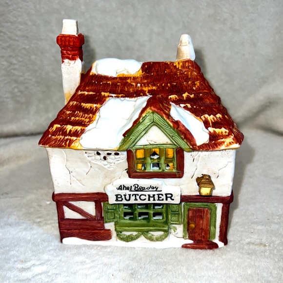 Department 56 Other - Dept 56 Shops of Dickens Village Series Abel Beesley Butcher Shop 1984